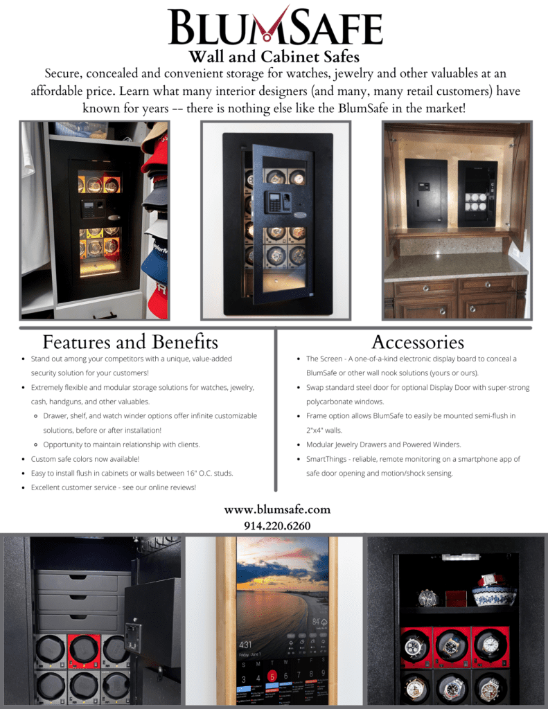 blumsafe wall and cabinet safes
