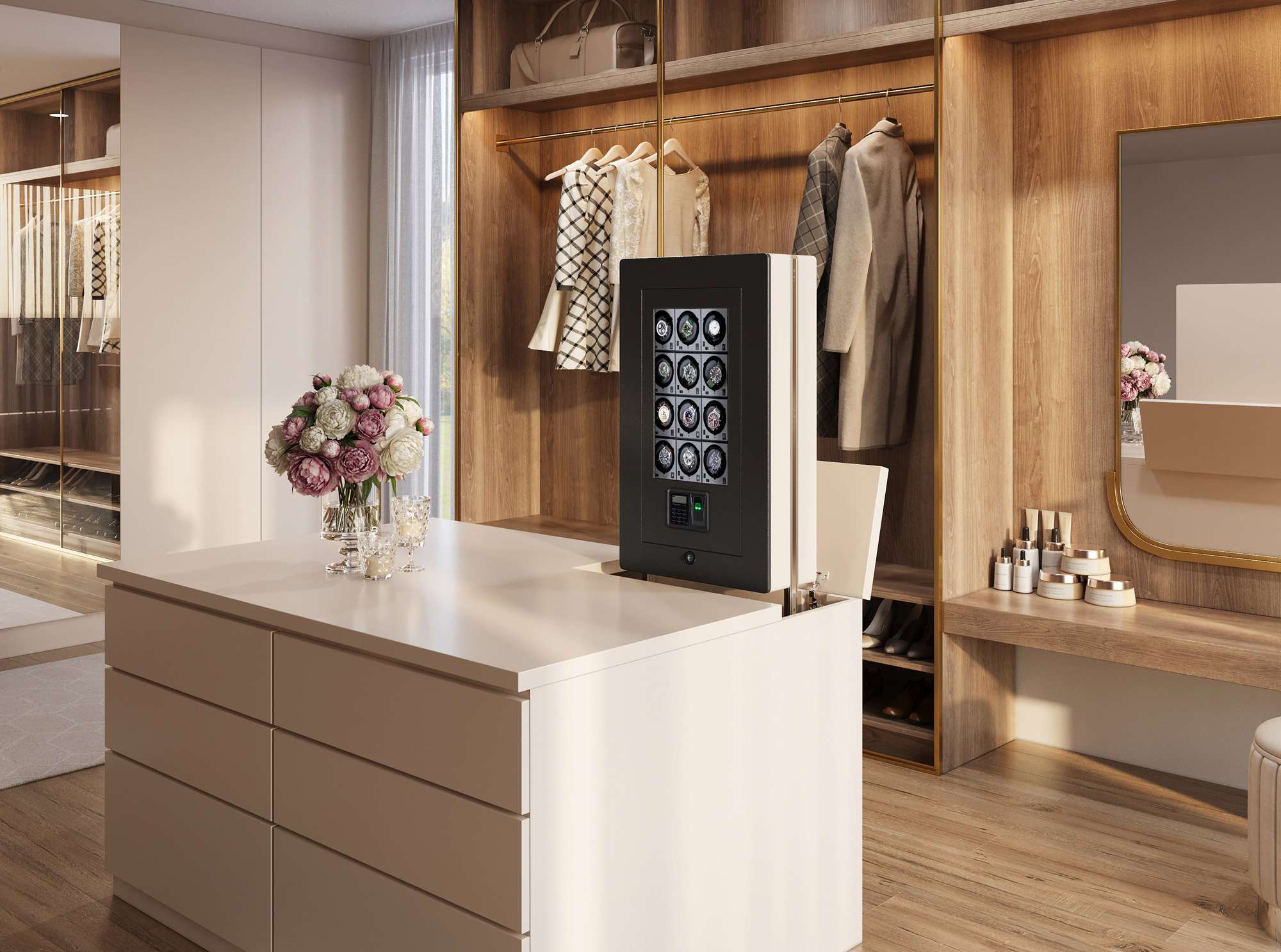 Dressing room with Concealment Cabinet