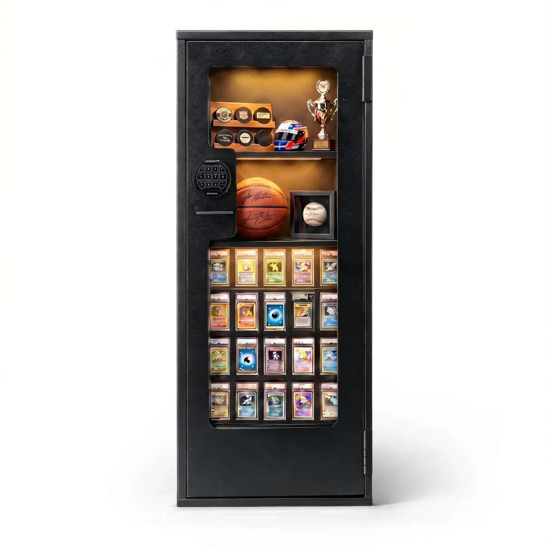card vending display case (PSA/CGC) - Trading Card Display Display your collectibles with the Wyrmshard Large acrylic display stand from Dragonscale Supplies. Vendor display cases for card