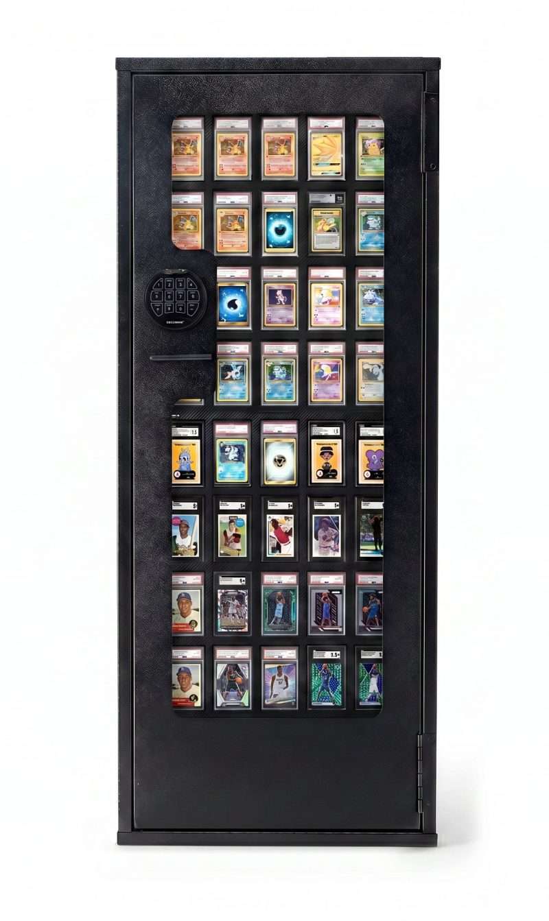 Secure Card Display Cabinet for Serious Collectors – 40 Slabs