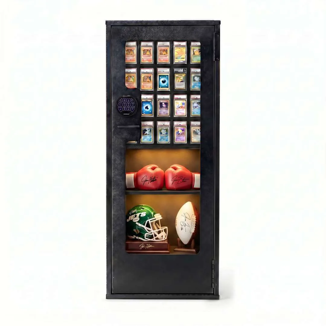 glass card display case Ungraded One-Touch Sell even more valuable items in your store or on table tops at craft fairs Pennzoni Small Tabletop Trade Show